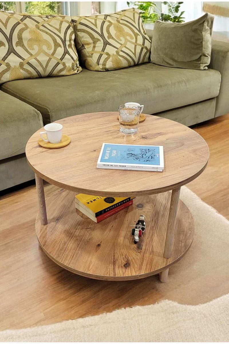 Sofabord Hanah Home Peka Square (Ø60 x H43 cm) Furu - Furu - Møbler - Bord - Sofabord & salongbord