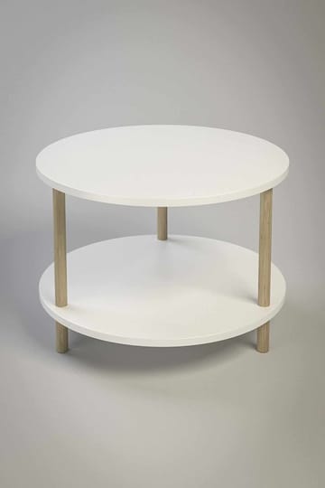 Sofabord Hanah Home Peka Square (Ø60 x H43 cm) Hvit - Hvit - Møbler - Bord - Sofabord & salongbord