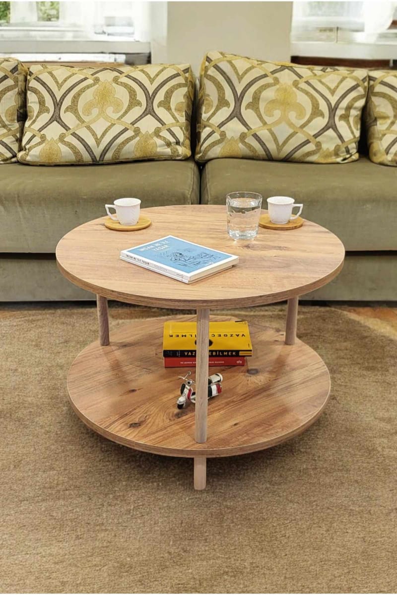 Sofabord Hanah Home Peka Square (Ø60 x H43 cm) Furu - Furu - Møbler - Bord - Sofabord & salongbord