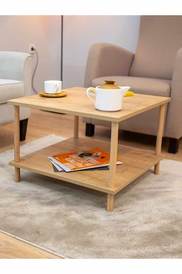 Sofabord Hanah Home Peka Mini (60 x 42,5 x 60 cm) Sapphire Oak - Sapphire Oak - Møbler - Bord - Sofabord & salongbord