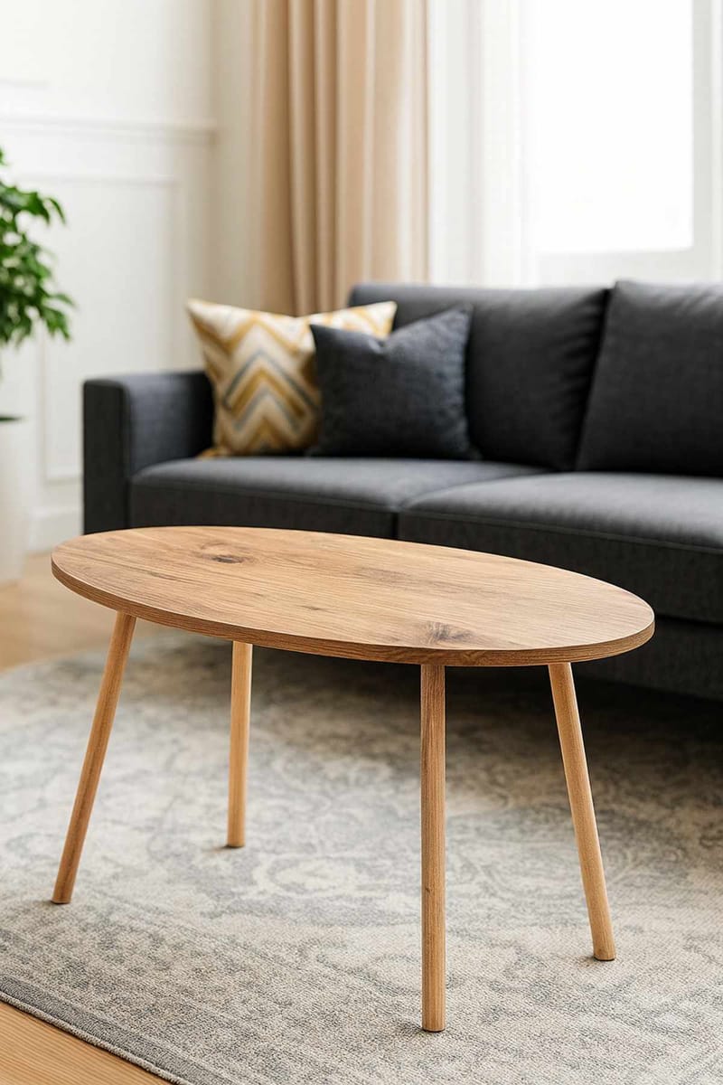Sofabord Hanah Home Peka Low (90 x 60 x 50 cm) Furu - Furu - Møbler - Bord - Sofabord & salongbord