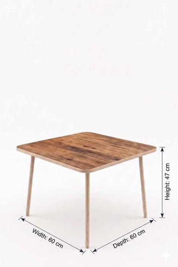 Sofabord Hanah Home Peka Compact (60 x 47 x 60 cm) Furu - Furu - Møbler - Bord - Sofabord & salongbord