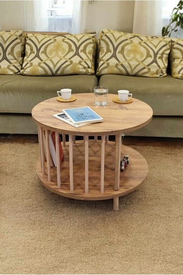 Sofabord Hanah Home Peka-0108 (Ø60 x H43 cm) Furu - Furu - Møbler - Bord - Sofabord & salongbord
