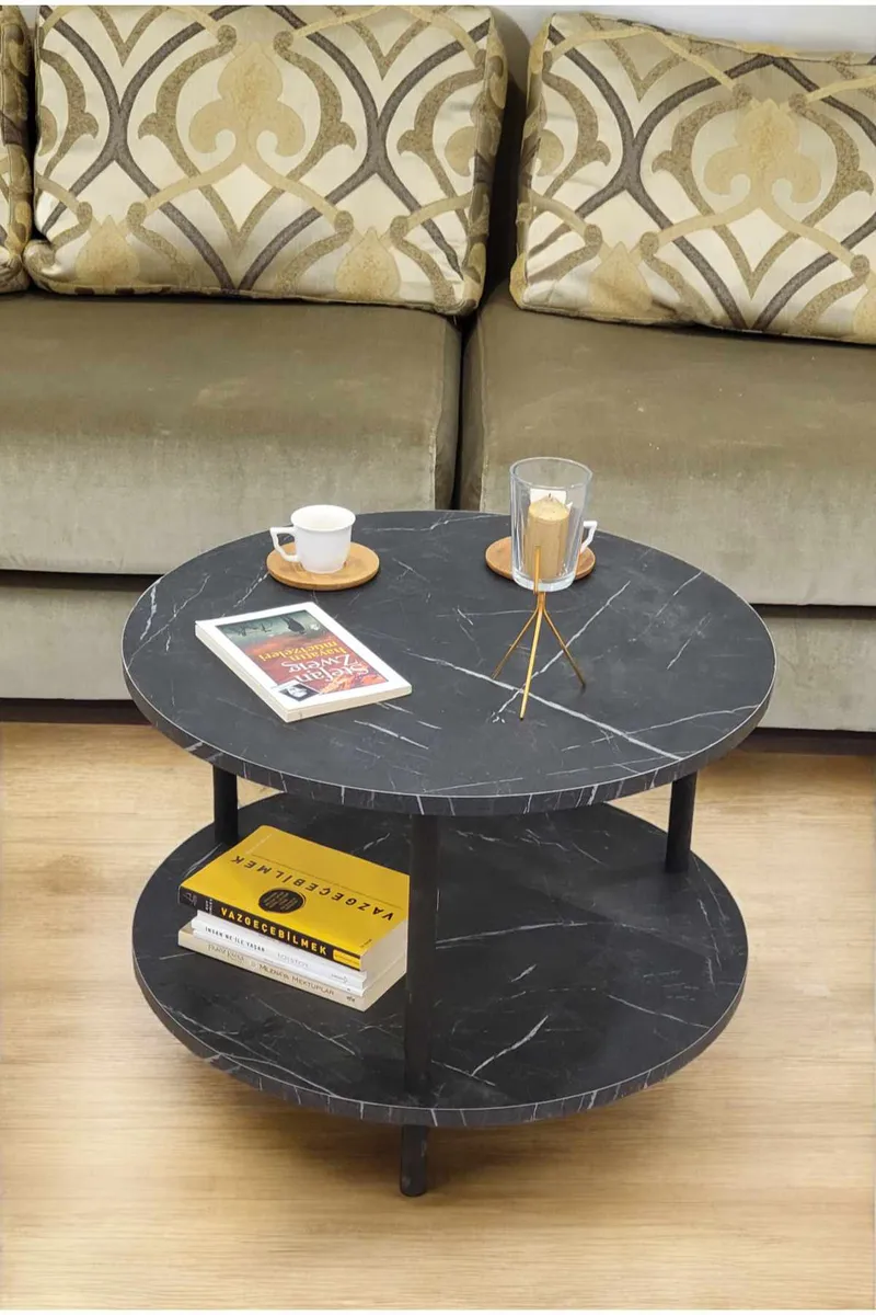 Sofabord Hanah Home Peka Square (Ø60 x H43 cm) Marmor - Marmor - Møbler - Bord - Sofabord & salongbord