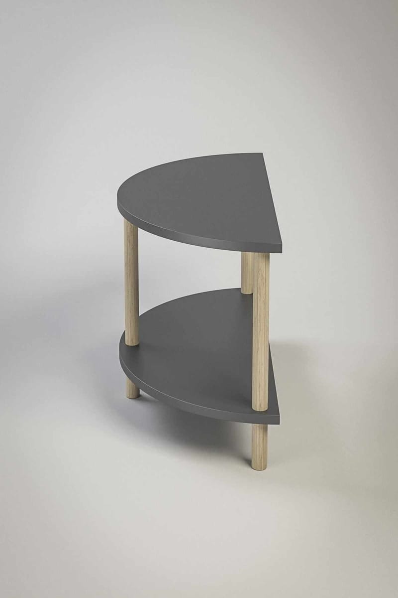 Sofabord Hanah Home Peka Cube (60 x 42 x 30 cm) Antrasitt - Antrasitt - Møbler - Bord - Sofabord & salongbord