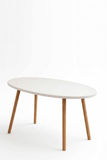 Sofabord Hanah Home Peka Low (90 x 60 x 50 cm) Hvit - Hvit - Møbler - Bord - Sofabord & salongbord
