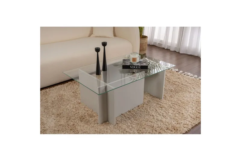 Sofabord Haruto Grå - Grå - Møbler - Bord - Sofabord & salongbord