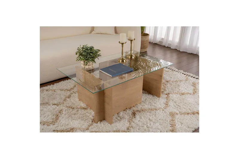 Sofabord Haruto Honey Oak - Honey Oak - Møbler - Bord - Sofabord & salongbord