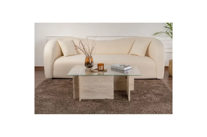 Sofabord Haruto Travertin - Travertin - Møbler - Bord - Sofabord & salongbord