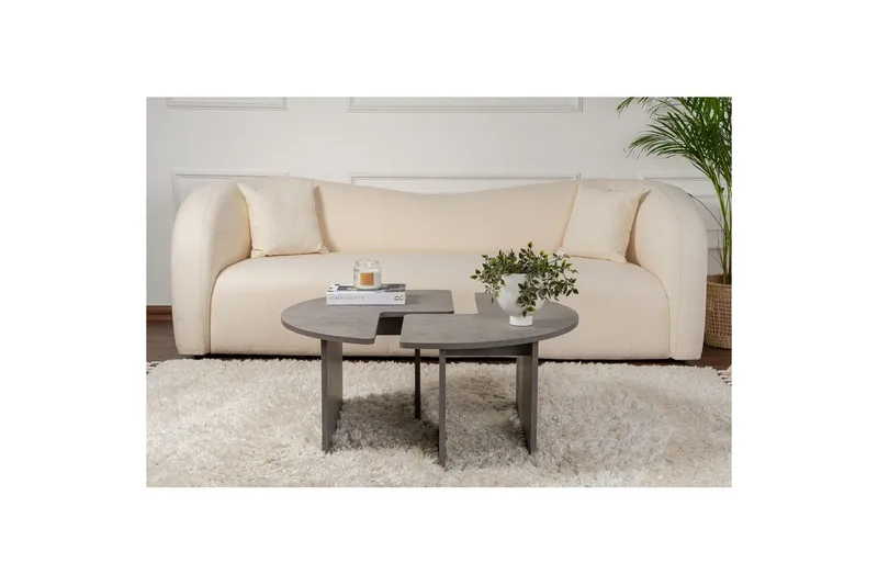 Sofabord Haruya Betonggrå - Betonggrå - Møbler - Bord - Sofabord & salongbord