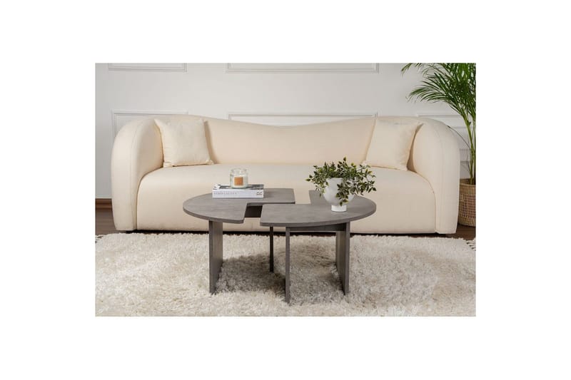 Sofabord Haruya Betonggrå - Betonggrå - Møbler - Bord - Sofabord & salongbord