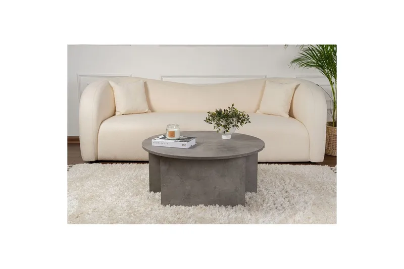 Sofabord Haruya Betonggrå - Betonggrå - Møbler - Bord - Sofabord & salongbord