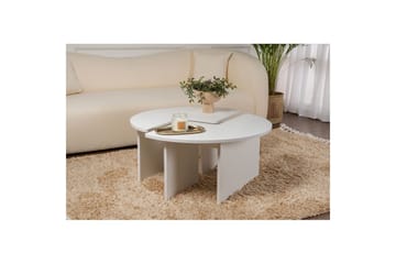 Sofabord Haruya Naturlig Hvit - Naturlig Hvit - Møbler - Bord - Sofabord & salongbord