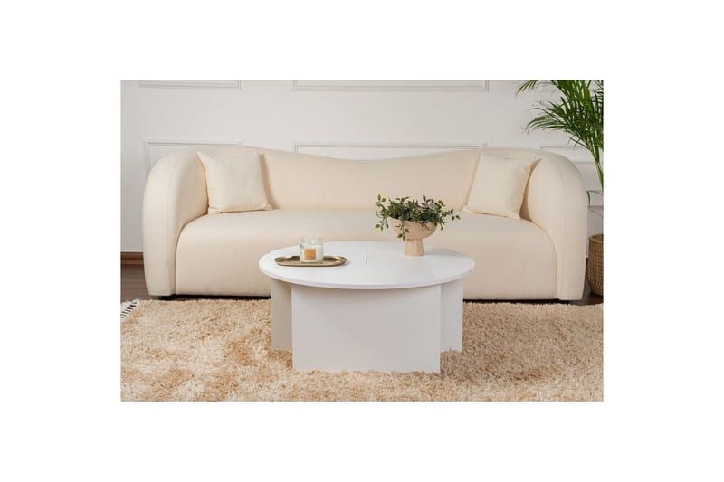 Sofabord Haruya Naturlig Hvit - Naturlig Hvit - Møbler - Bord - Sofabord & salongbord