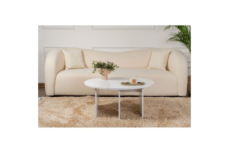 Sofabord Haruya Naturlig Hvit - Naturlig Hvit - Møbler - Bord - Sofabord & salongbord