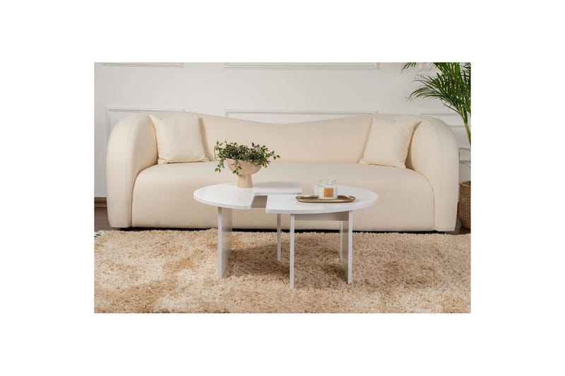 Sofabord Haruya Naturlig Hvit - Naturlig Hvit - Møbler - Bord - Sofabord & salongbord