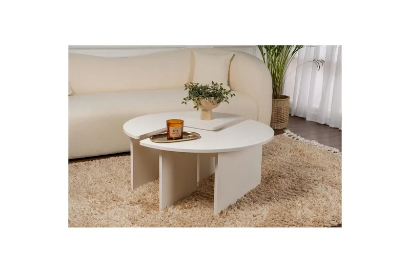 Sofabord Haruya Tre Hvit - Tre Hvit - Møbler - Bord - Sofabord & salongbord