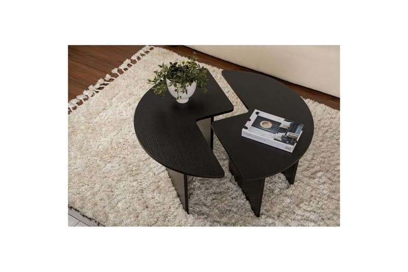 Sofabord Haruya Tre Svart - Tre Svart - Møbler - Bord - Sofabord & salongbord