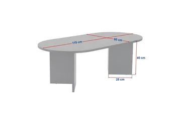 Sofabord Hasina Hvit - Hvit - Møbler - Bord - Sofabord & salongbord