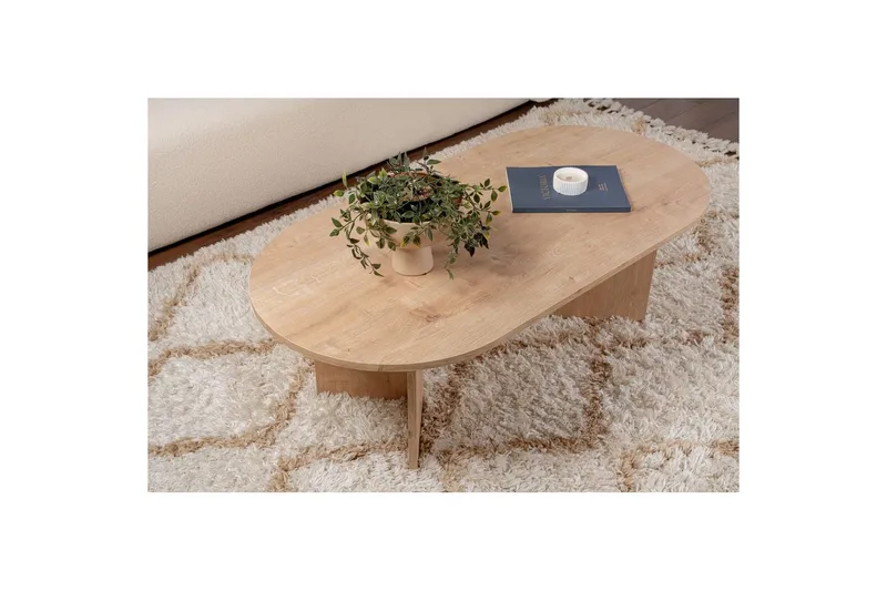 Sofabord Hasina Safir Eik - Safir Eik - Møbler - Bord - Sofabord & salongbord