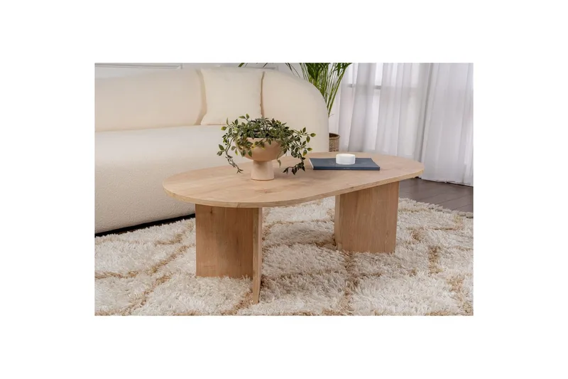 Sofabord Hasina Safir Eik - Safir Eik - Møbler - Bord - Sofabord & salongbord