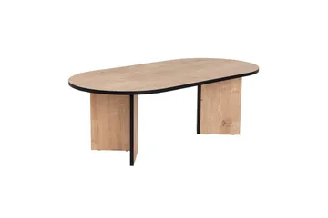 Sofabord Hasina Safir Eik Svart - Safir Eik Svart - Møbler - Bord - Sofabord & salongbord