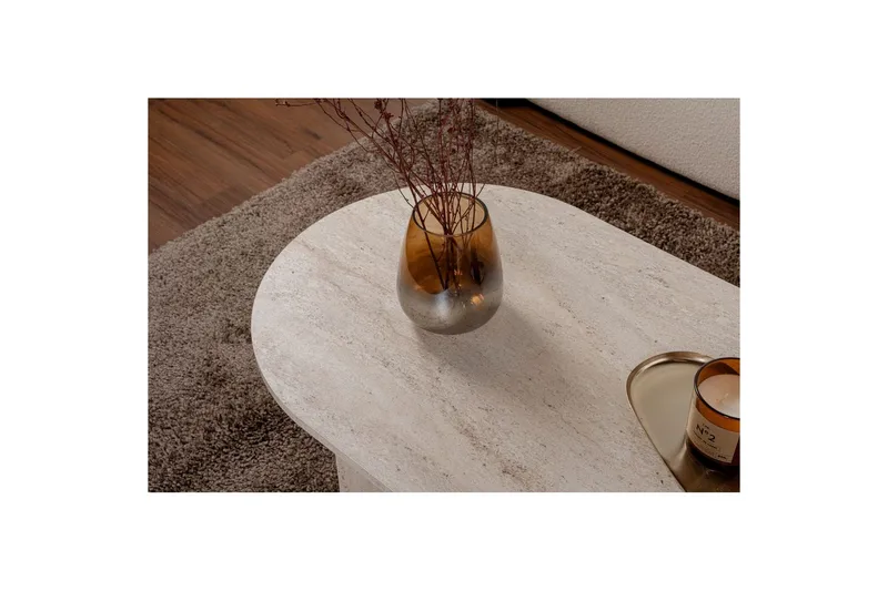 Sofabord Hasina Travertin - Travertin - Møbler - Bord - Sofabord & salongbord