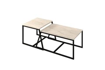 Sofabord Hebamal Travertin - Natur - Møbler - Bord - Sofabord & salongbord