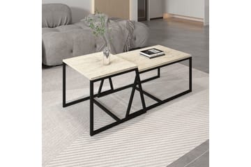 Sofabord Hebamal Travertin - Natur - Møbler - Bord - Sofabord & salongbord