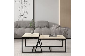 Sofabord Hebamal Travertin - Natur - Møbler - Bord - Sofabord & salongbord