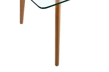 Helena Sofabord 120 cm - Glass/Tre/Natur - Møbler - Bord - Sofabord & salongbord