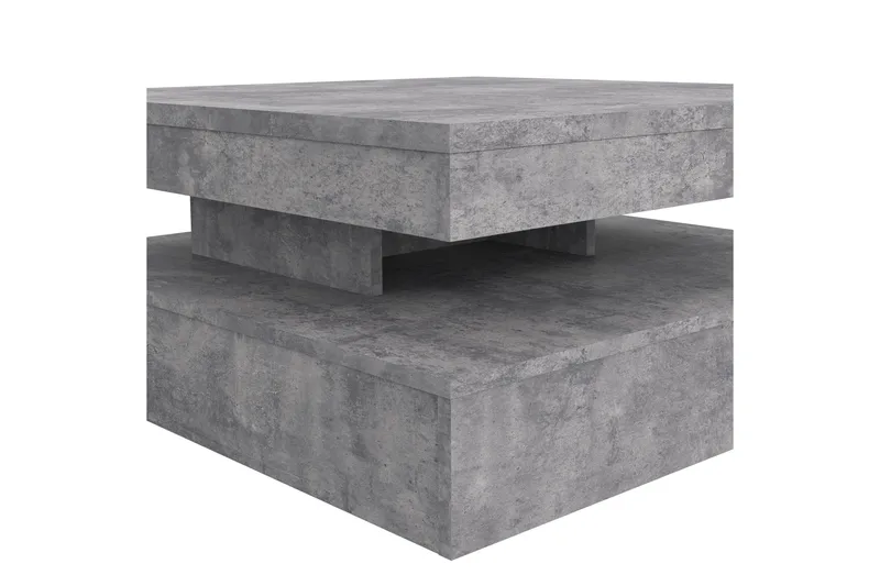 Holmeswood Sofabord 78 cm med Oppbevaring Hylle - Lysegrå - Møbler - Bord - Sofabord & salongbord