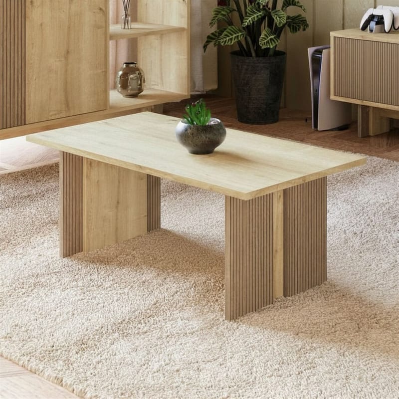 Sofabord Homitis Ravello (90 x 40 x 50 cm) Sapphire Oak - Møbler - Bord - Sofabord & salongbord