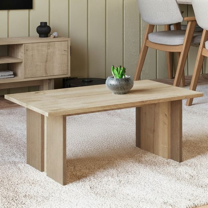 Sofabord Homitis Ravello (90 x 40 x 50 cm) Sapphire Oak - Møbler - Bord - Sofabord & salongbord