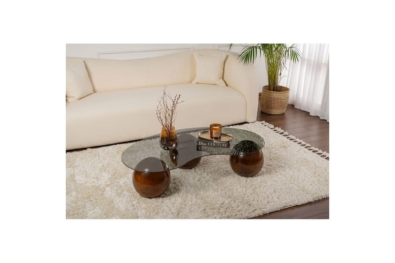 Sofabord Homitis Sofabord Jaromere Valnøtt / Grå Mellommørkt tre, grå - Møbler - Bord - Sofabord & salongbord