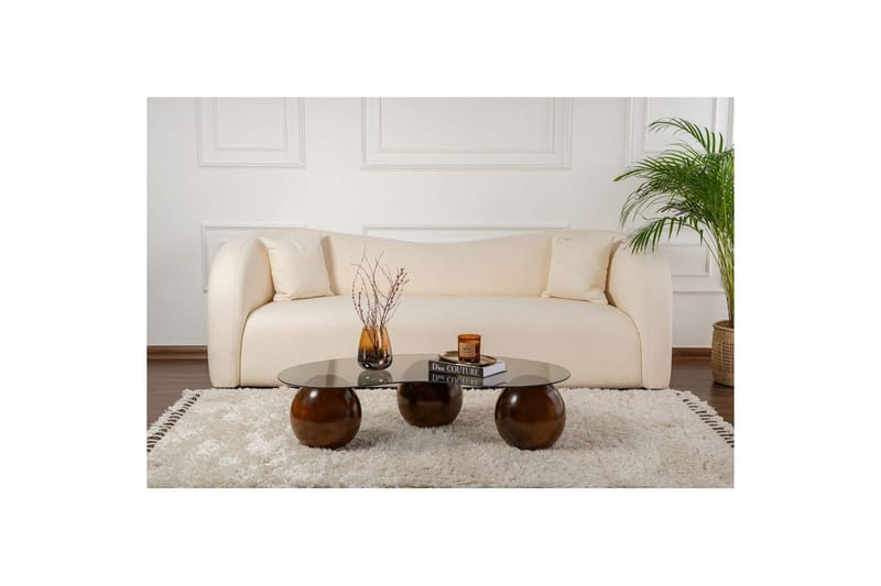 Sofabord Homitis Sofabord Jaromere Valnøtt / Grå Mellommørkt tre, grå - Møbler - Bord - Sofabord & salongbord