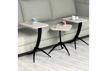Hovdane Settbord 45 cm 3 Bord - Hvit - Møbler - Bord - Sofabord & salongbord