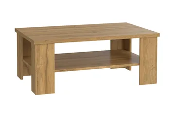 Hovencamp Sofabord 107 cm med Oppbevaringshylle - Brun - Møbler - Bord - Sofabord & salongbord