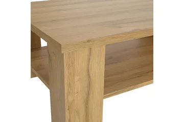 Hovencamp Sofabord 107 cm med Oppbevaringshylle - Brun - Møbler - Bord - Sofabord & salongbord