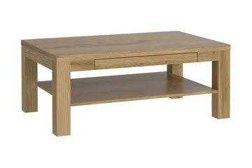 Hovencamp Sofabord 110 cm med Oppbevaringshylle - Brun - Møbler - Bord - Sofabord & salongbord - Sofabord med oppbevaring