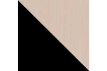 Howig Stablebart Rundt Sofabord med Lokk i Metall med Treplate - Sort|Beige - Møbler - Bord - Sofabord & salongbord