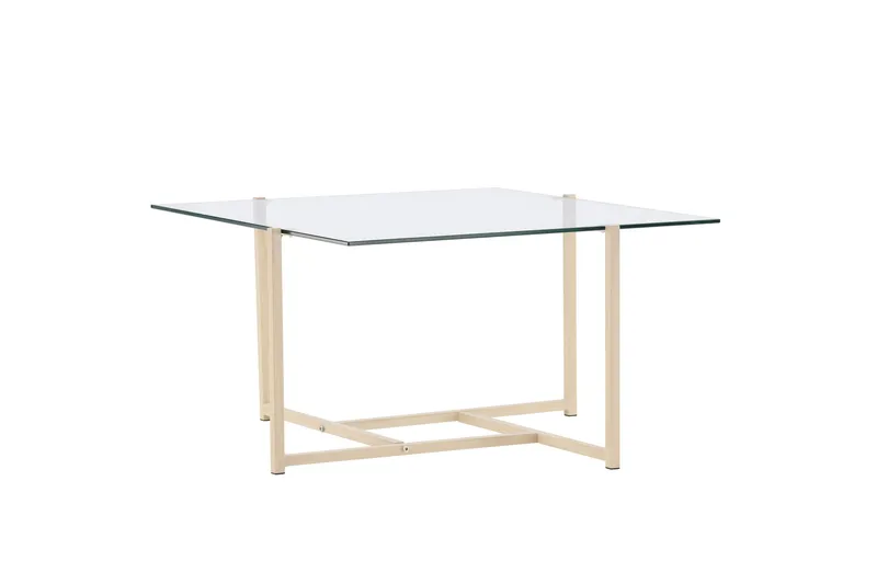 Hybrid Sofabord 80x80 cm - Transparent - Møbler - Bord - Sofabord & salongbord