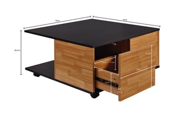 Hyland Sofabord 70 cm - Svart - Møbler - Bord - Sofabord & salongbord