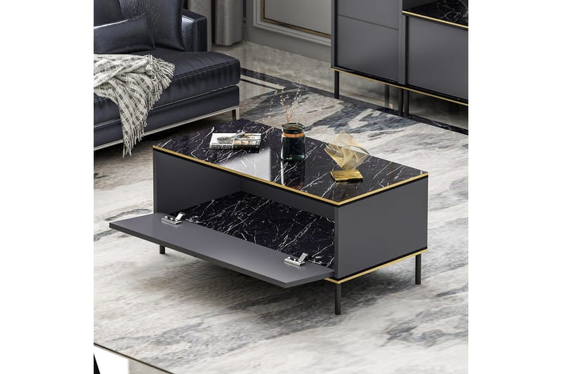 Imaj Sofabord 90 cm - Antrasitt - Møbler - Bord - Sofabord & salongbord