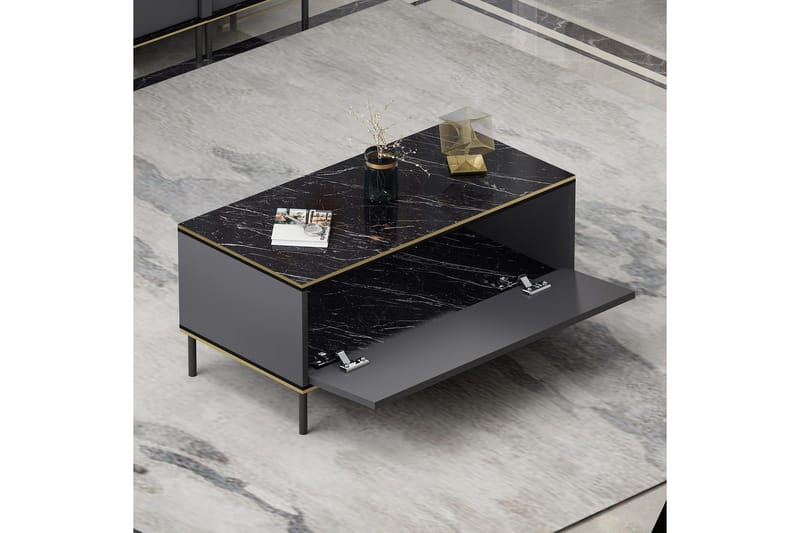 Imaj Sofabord 90 cm - Antrasitt - Møbler - Bord - Sofabord & salongbord