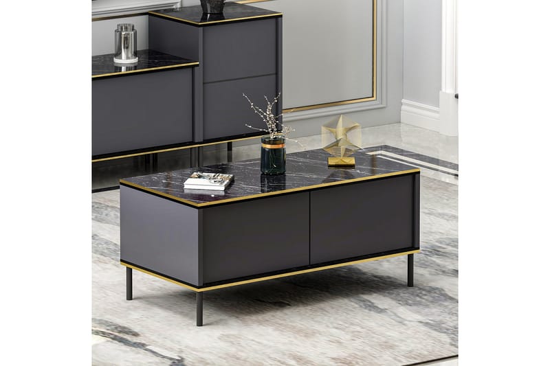 Imaj Sofabord 90 cm - Antrasitt - Møbler - Bord - Sofabord & salongbord