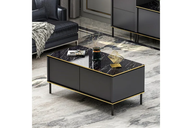 Imaj Sofabord 90 cm, Antrasitt