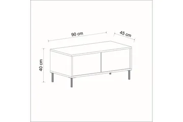 Imaj Sofabord 90 cm - Antrasitt - Møbler - Bord - Sofabord & salongbord