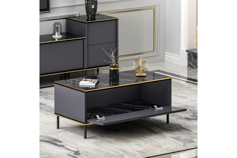 Imaj Sofabord 90 cm - Antrasitt - Møbler - Bord - Sofabord & salongbord