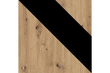 IngRamme Sofabord 120 cm med Oppbevaringsskuff + Hylle - Natur/Svart - Møbler - Bord - Sofabord & salongbord - Sofabord med oppbevaring